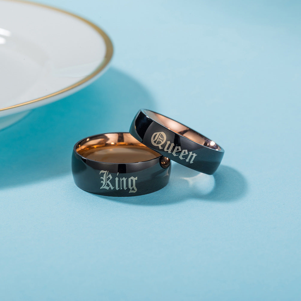 King Queen Couple Ring – Wedding Engagement