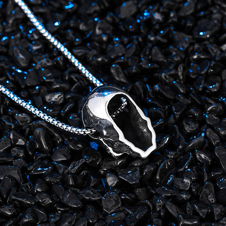 Steel Necklace - Statement Skull Hip Hop