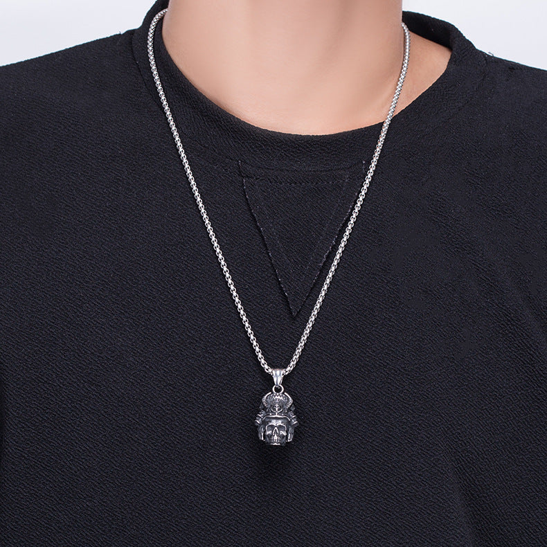 Titanium Steel Necklace - Statement Ghost Skull