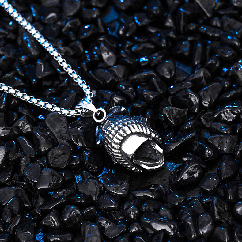 Titanium Steel Necklace - Statement Ghost Skull