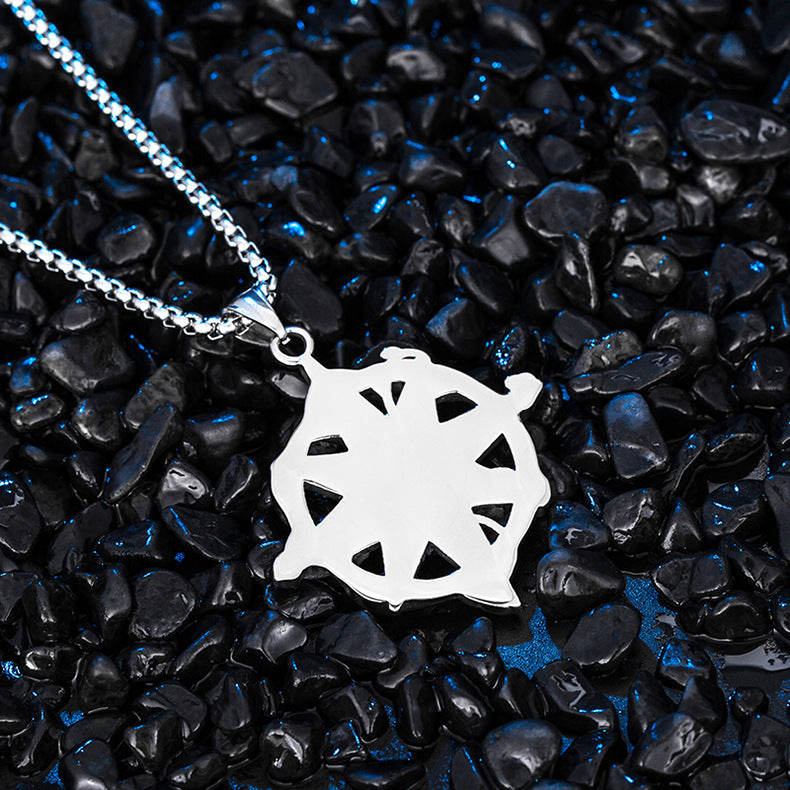 Steel Necklace - Vintage Devil Compass
