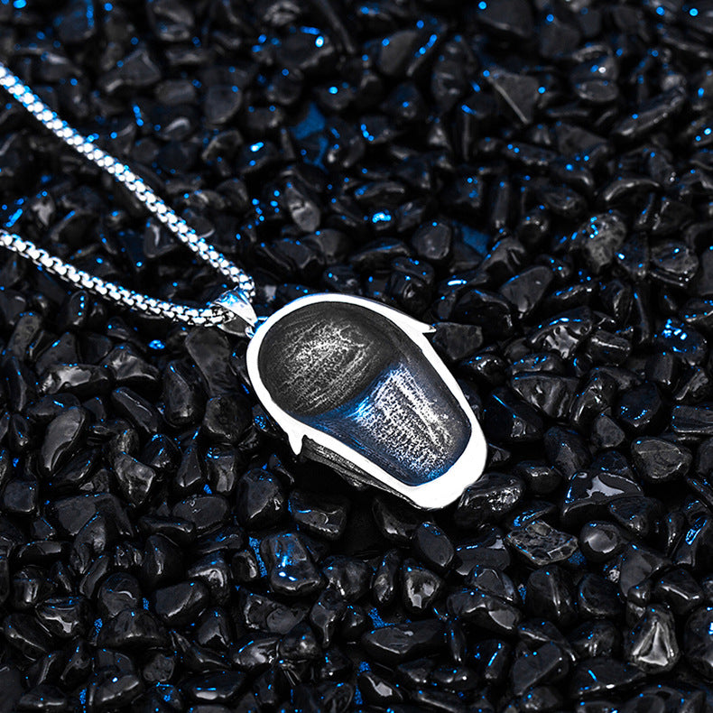 Titanium Steel Necklace – Statement Punk Skull