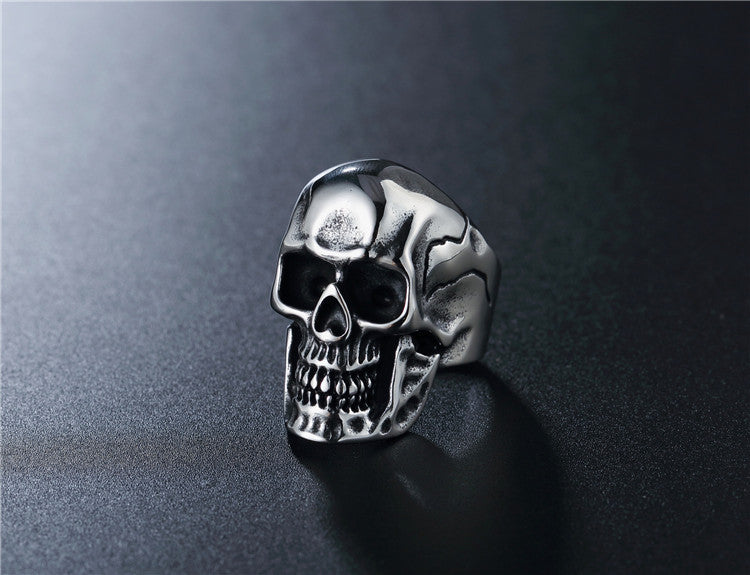 Titanium Steel Skull Ring