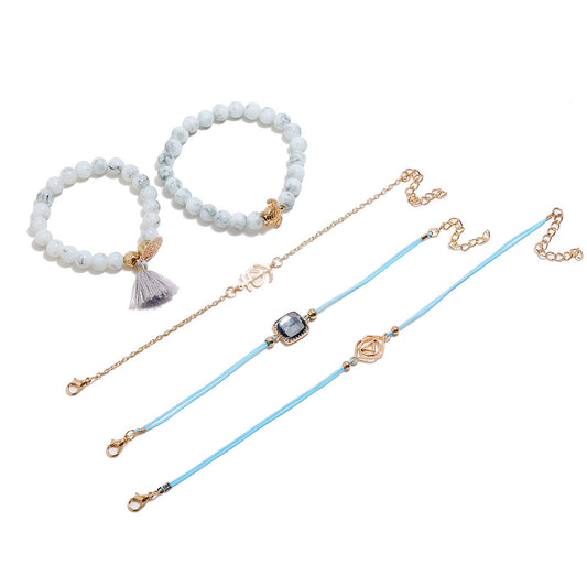 Boho Chic Multi-tiered Bracelet Set - Amazon Jewelry Collection