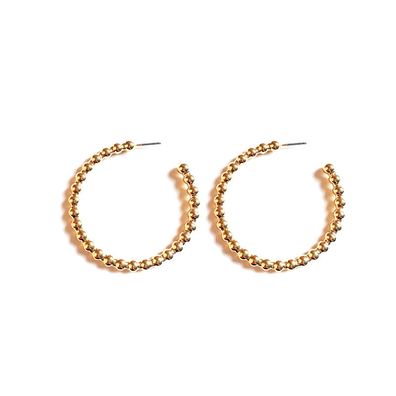 Dazzling Vienna Verve Metal C-shaped Earrings for Women