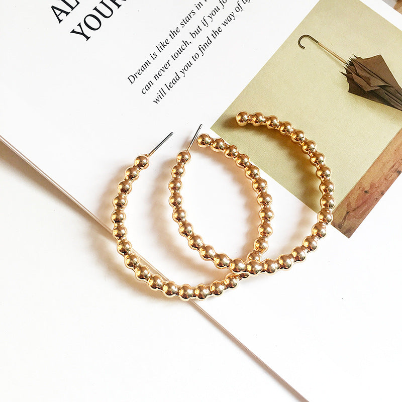 Dazzling Vienna Verve Metal C-shaped Earrings for Women