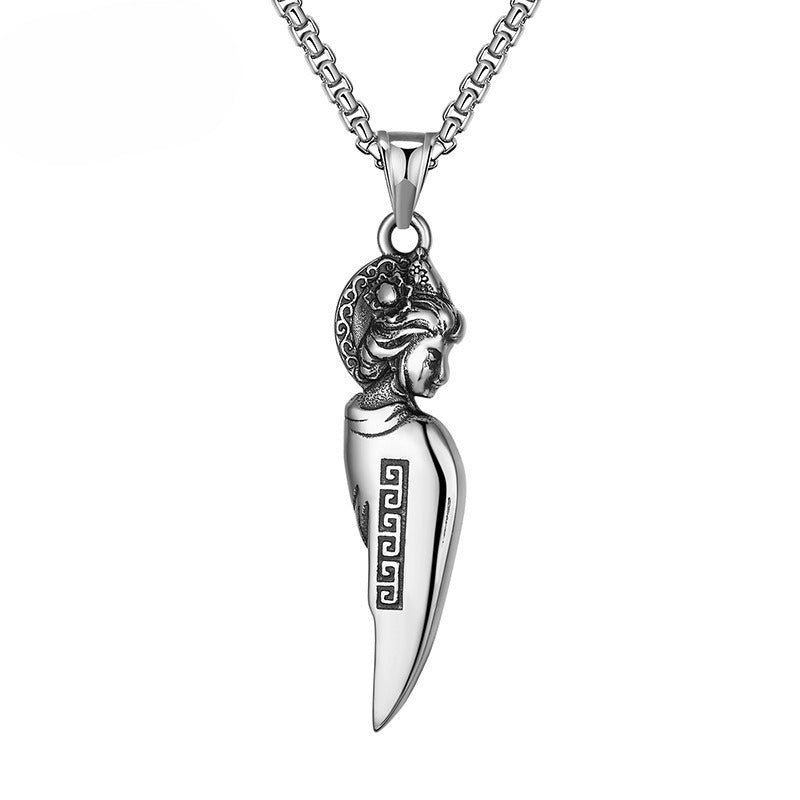 Steel Necklace - Vintage Everyday Wear