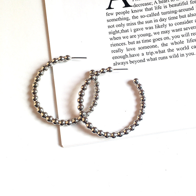 Dazzling Vienna Verve Metal C-shaped Earrings for Women
