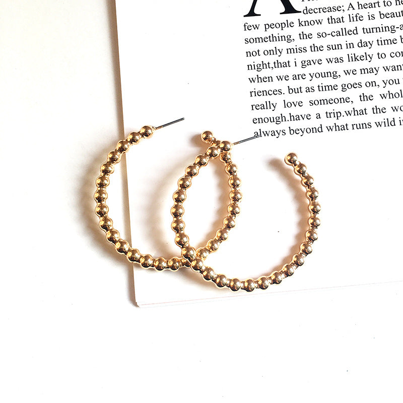 Dazzling Vienna Verve Metal C-shaped Earrings for Women