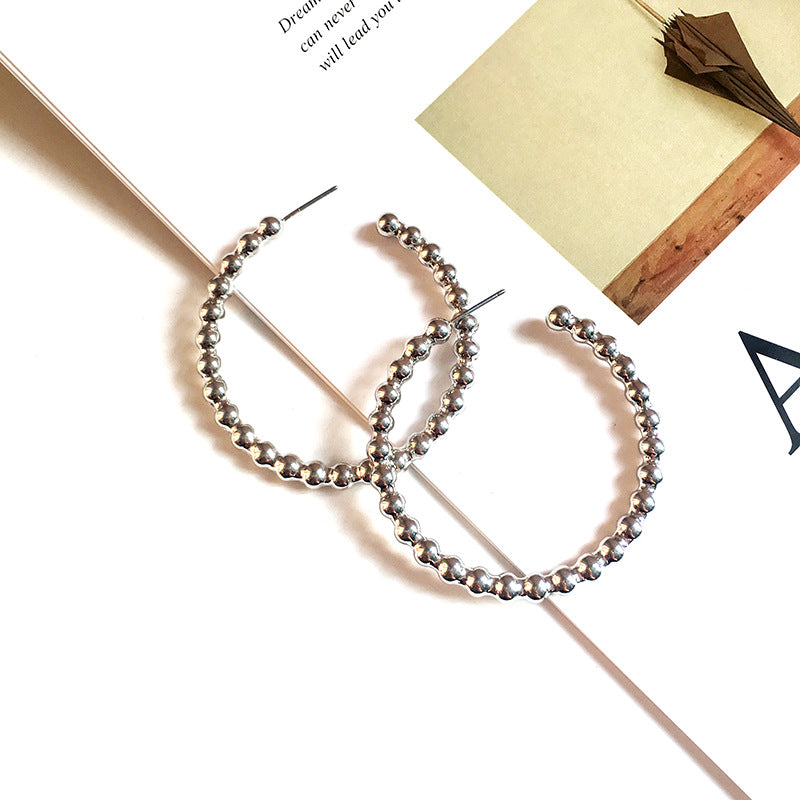 Dazzling Vienna Verve Metal C-shaped Earrings for Women