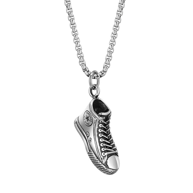 Steel Necklace - Statement Streetwear Accessory For Urban Men And Women In Modern Urban Style By Planderful