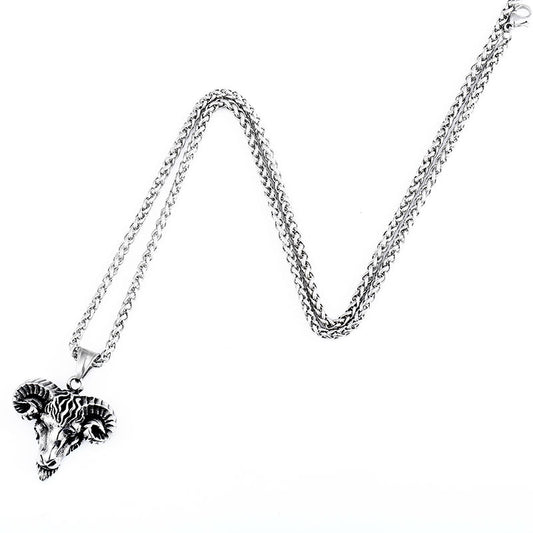 Personalized Titanium Steel Bull Head Pendant for Men - Ethnic Style Jewelry Wholesale