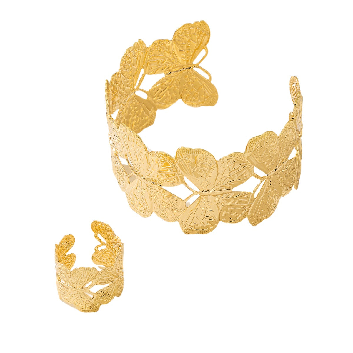 Planderful Vienna Verve Jewelry Set – Fashionable Adjustable Butterfly Design