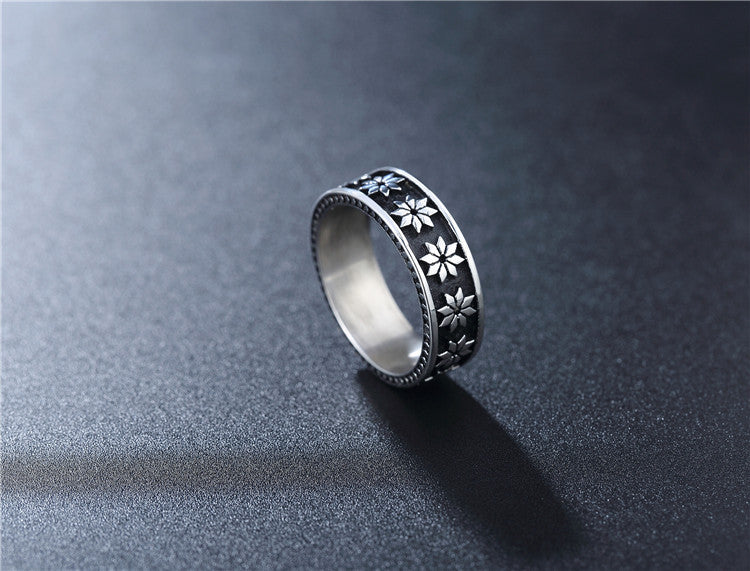 Cross Titanium Steel Ring