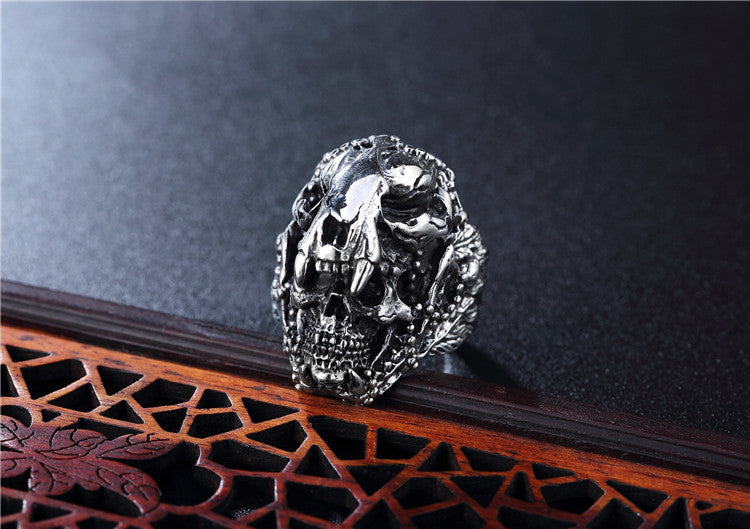 Saber-Tooth Tiger Titanium Steel Ring