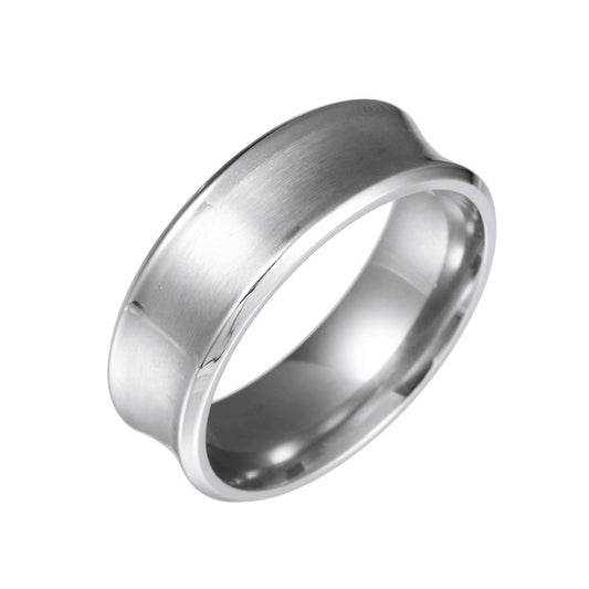 Personalized Titanium Steel Men's Ring from Shouman Jewelry Factory