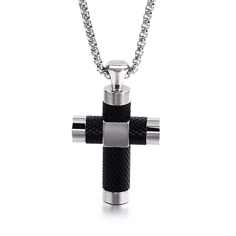 Stylish Titanium Steel Cross Pendant for Men by Planderful Collection