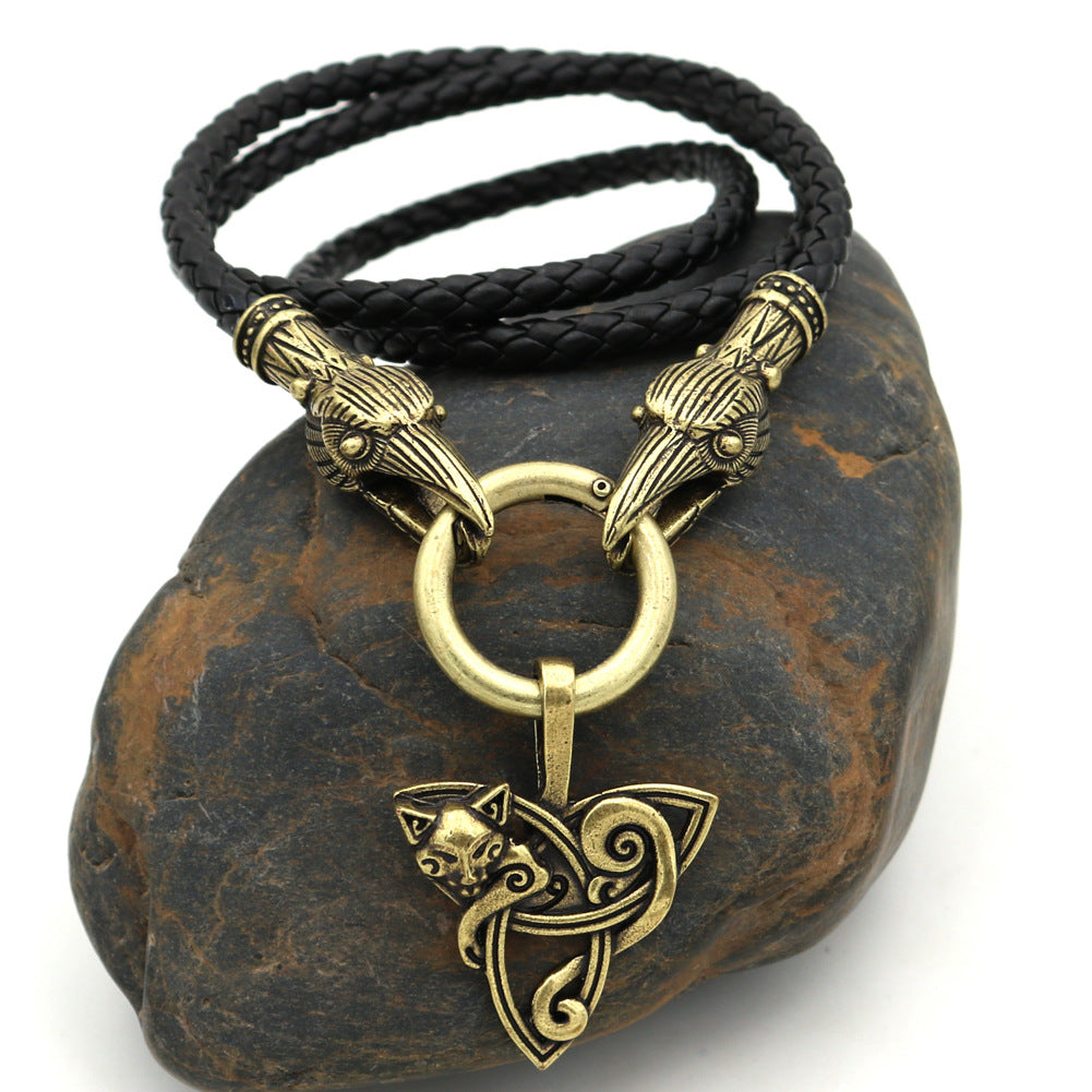 Viking Celtic Knot Triangle Necklace for Men from Nordic Legacy