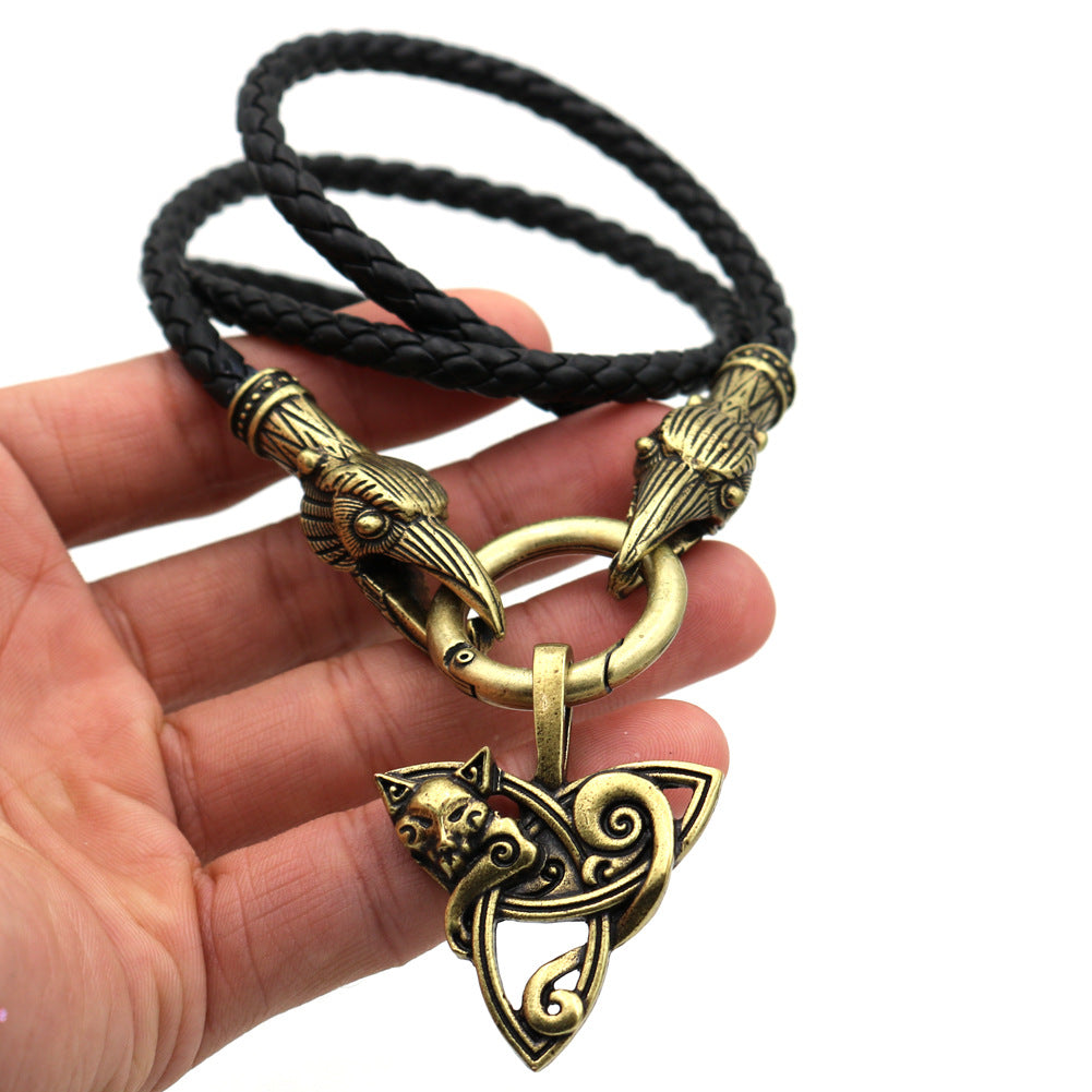 Viking Celtic Knot Triangle Necklace for Men from Nordic Legacy