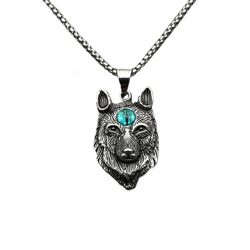 Steel Necklace – Vintage Nordic Vikings Punk Totem Pendant For Everyday Style Look