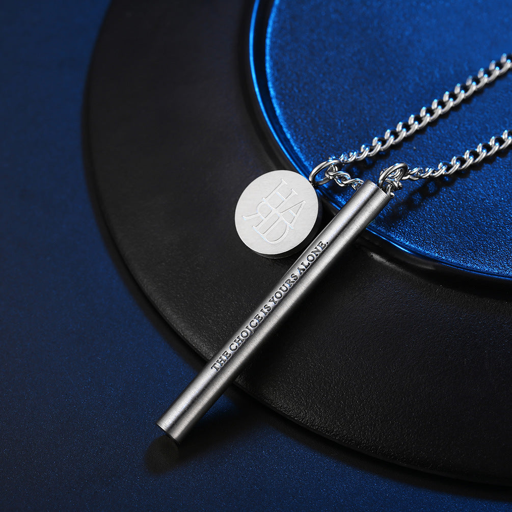 Taobao Tmall Ins Cold Harajuku Men's Necklace Pendant Set