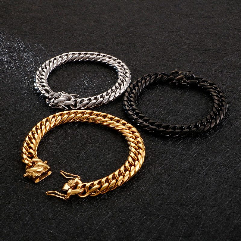 Japan & South Korea Stainless Steel Bracelet – Bracelet Men's Titanium Steel Men's