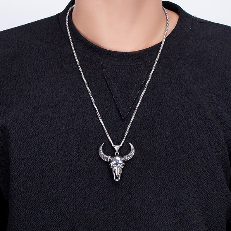 Steel Necklace - Statement Animal Necklace For Men