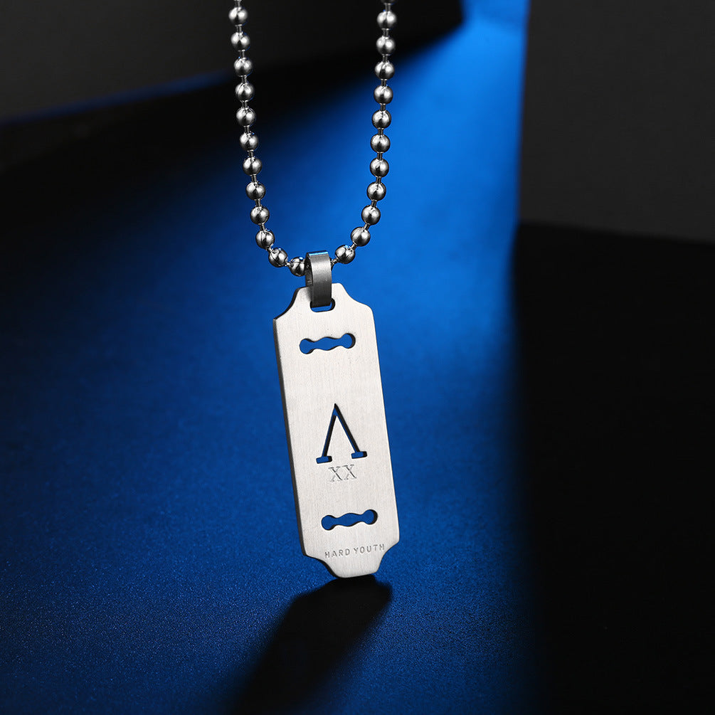 Taobao Tmall Ins Cold Harajuku Men's Necklace Pendant Set