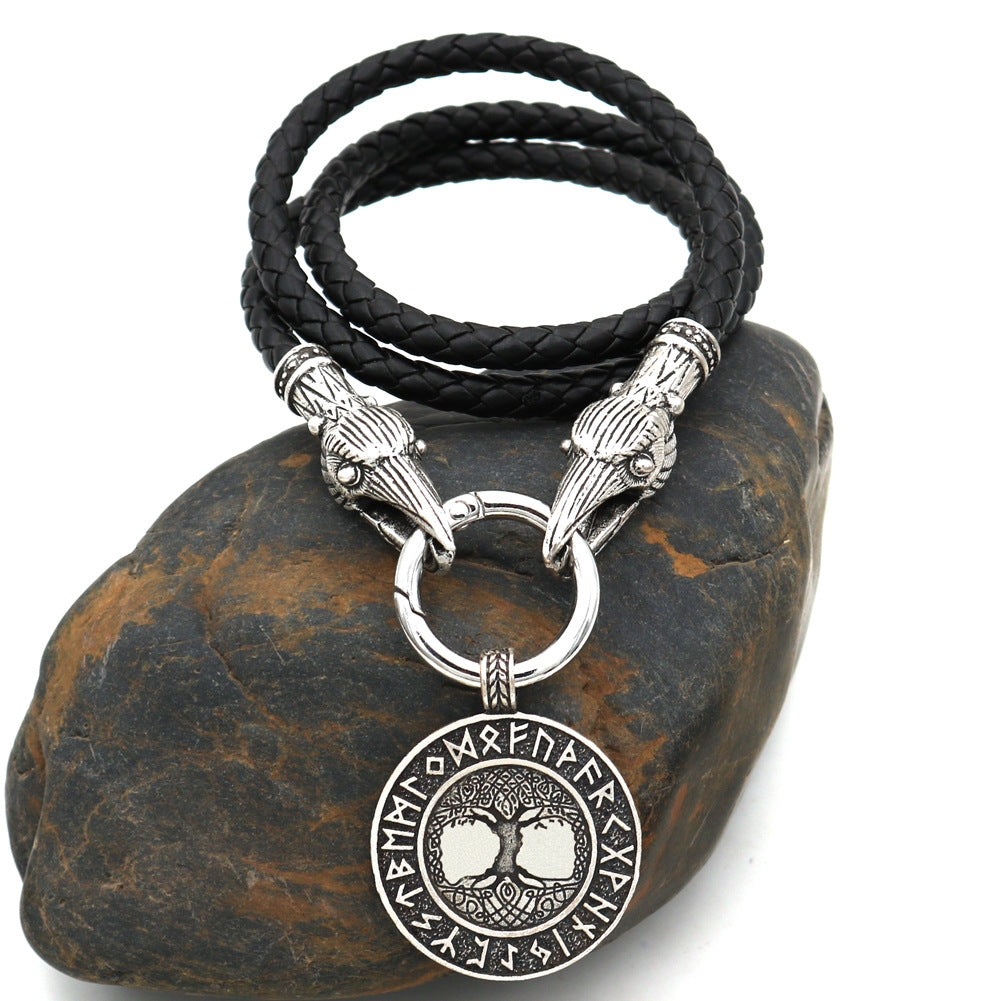 Norse Legacy Viking Amulet Tree of Life Necklace for Men