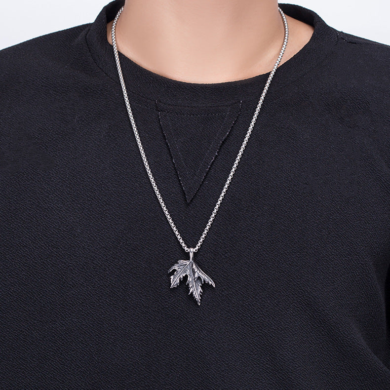 Steel Necklace – Vintage Men's Hip Hop Pendant