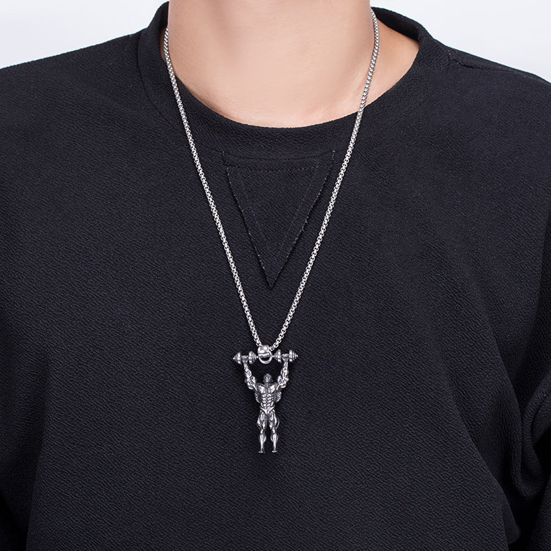Steel Necklace - Vintage Devil Compass