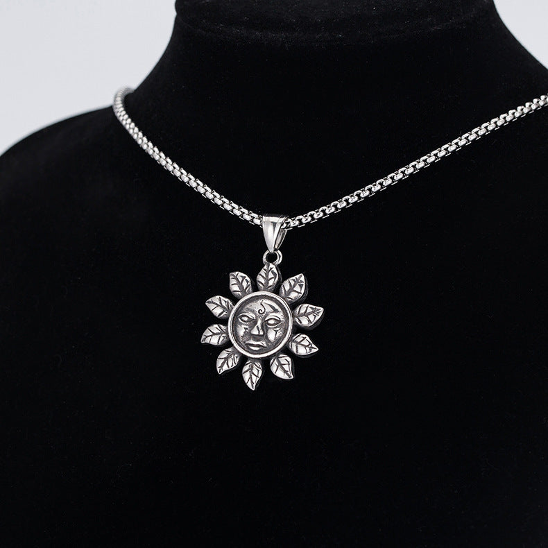 Steel Necklace - Vintage Devil Compass
