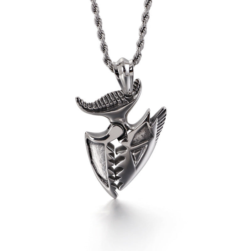 Viking Crow Men's Metal Pendant - Everyday Genie Collection