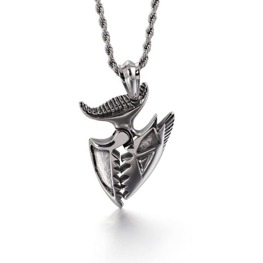 Viking Crow Men's Metal Pendant - Everyday Genie Collection