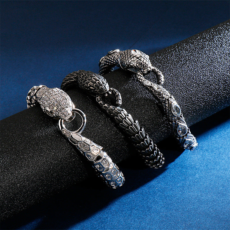 Stainless Steel Snake – Spirit Snake Men's Titanium Steel Bracelet