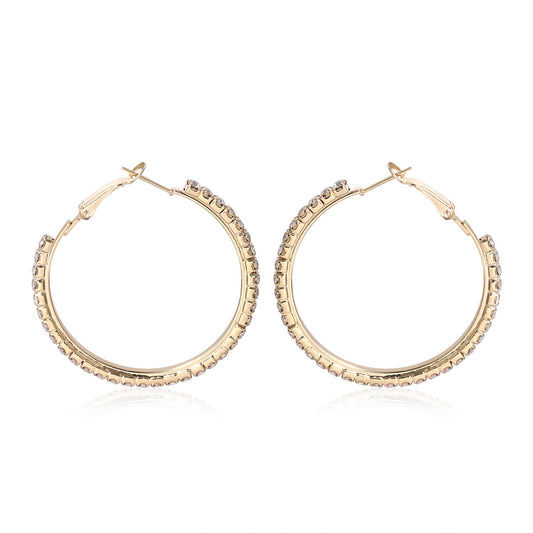 European and American Jewelry Collection: Stylish Zircon Earrings and Diamond Rings