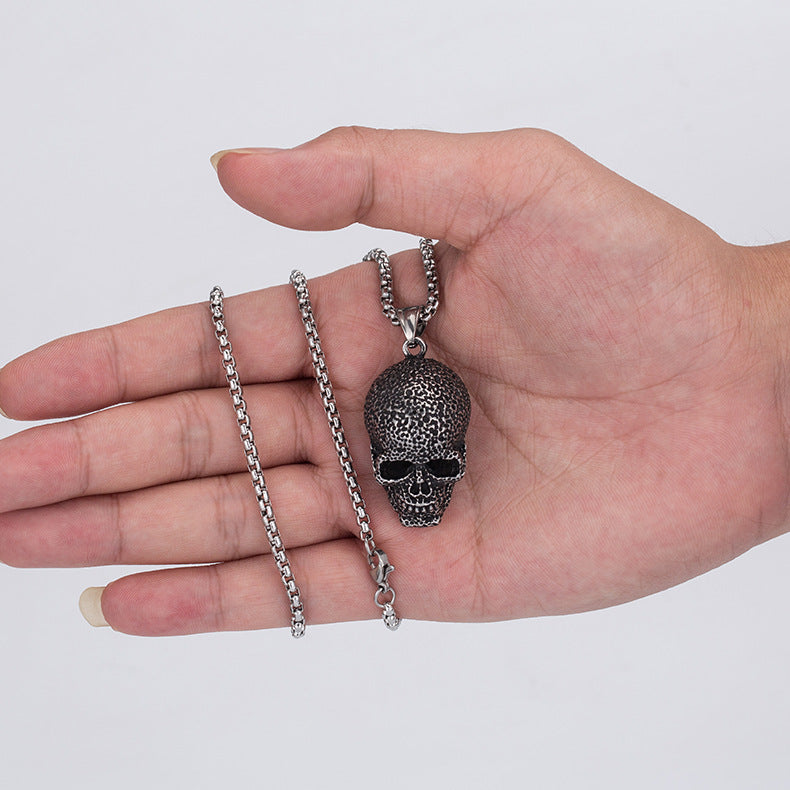 Punk Skull Stainless Steel Men's Pendant Necklace