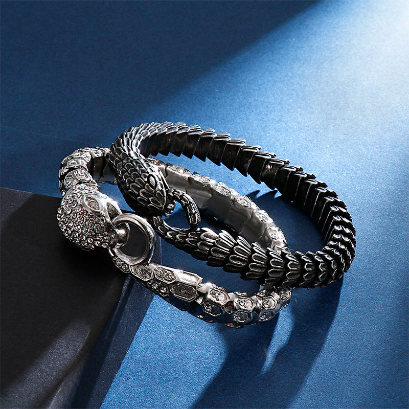 Stainless Steel Snake – Spirit Snake Men's Titanium Steel Bracelet