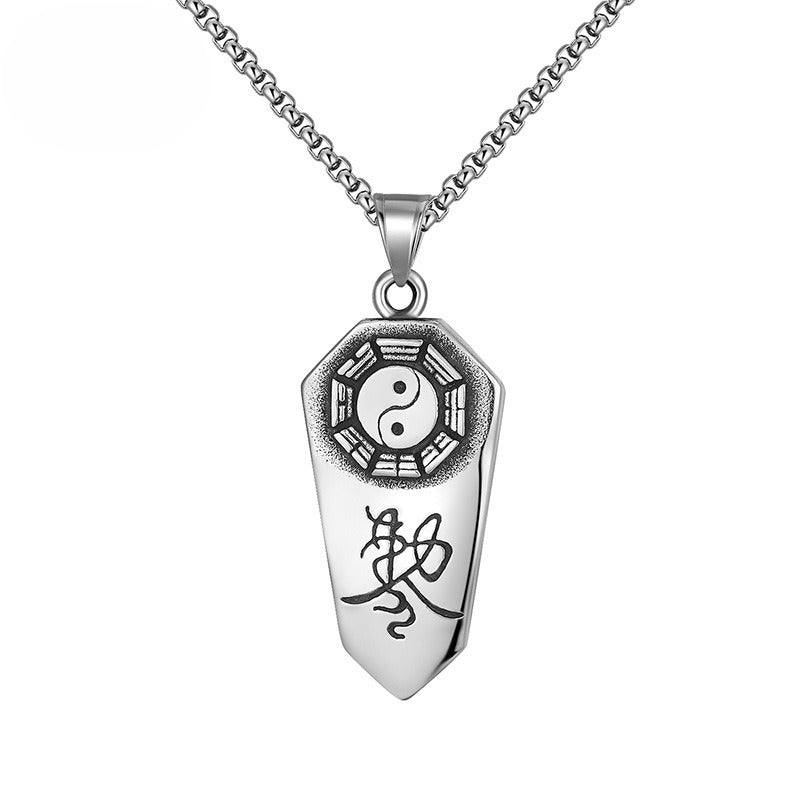 Titanium Steel Necklace - Vintage Men's Accessory By Planderful Durable Everyday Wear With Modern Finish