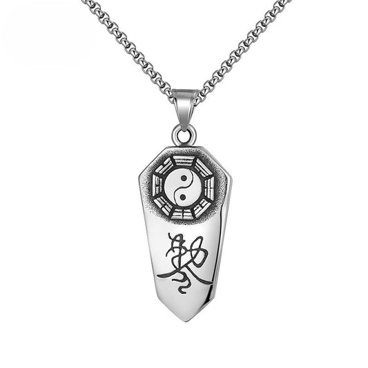 Titanium Steel Necklace - Vintage Men's Accessory By Planderful Durable Everyday Wear With Modern Finish