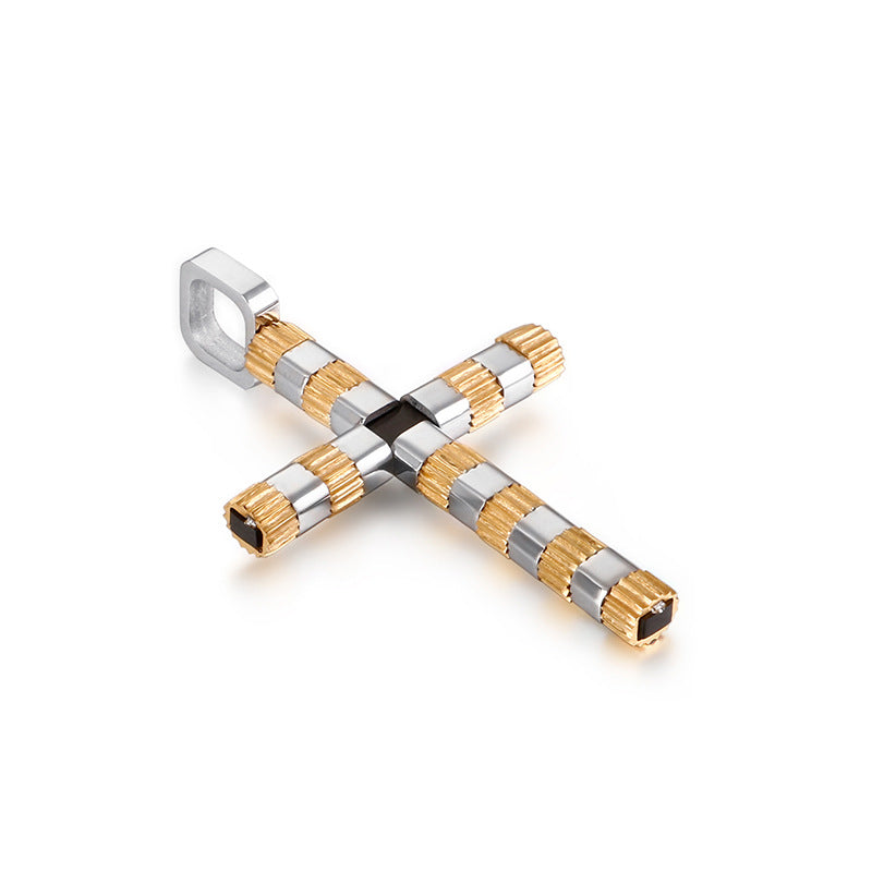 Stainless Steel Cross Pendant for Men - Modern and Timeless Men's Necklace