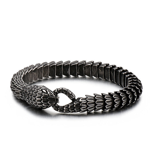 Stainless Steel Snake – Spirit Snake Men's Titanium Steel Bracelet