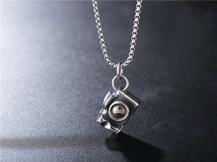Planderful Premium Stainless Steel Pendant Necklace Unisex Protection Statement For Men And Women