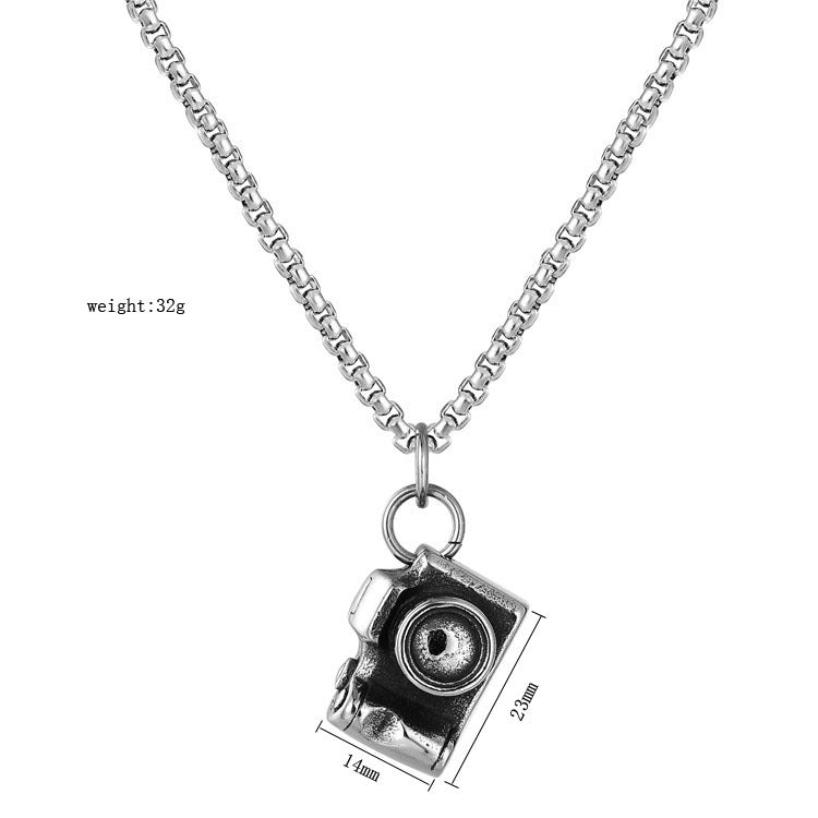 Planderful Premium Stainless Steel Pendant Necklace Unisex Protection Statement For Men And Women