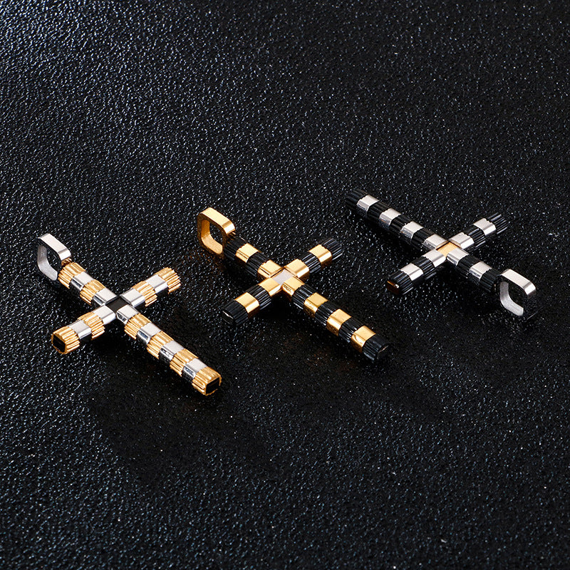 Stainless Steel Cross Pendant for Men - Modern and Timeless Men's Necklace