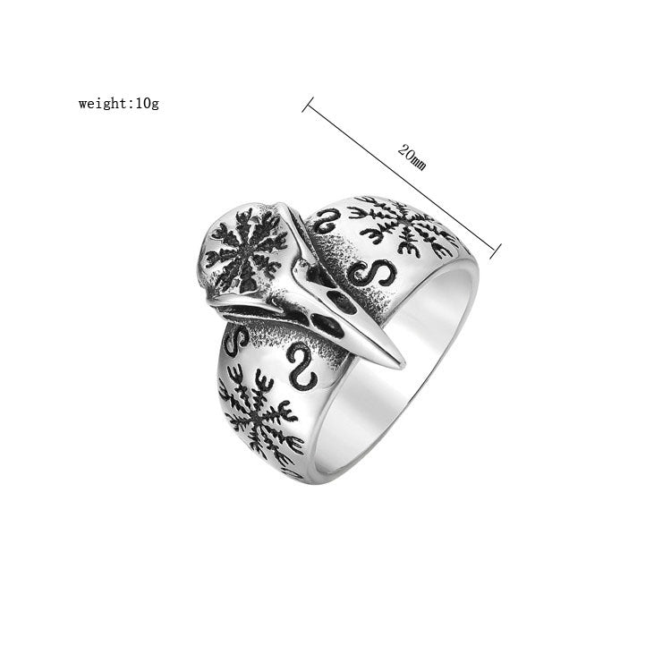 Planderful Viking Eagle Titanium Steel Ring For Men And Women Personalized Unisex Protection Statement
