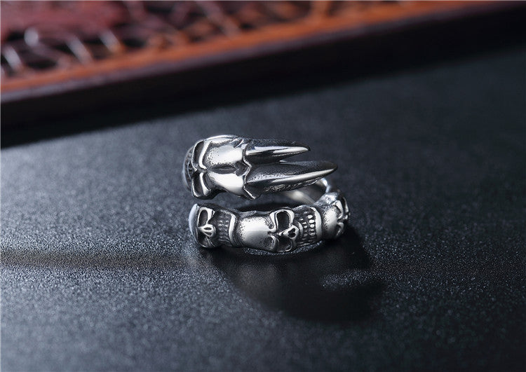 Titanium Steel Vintage-Inspired Ring