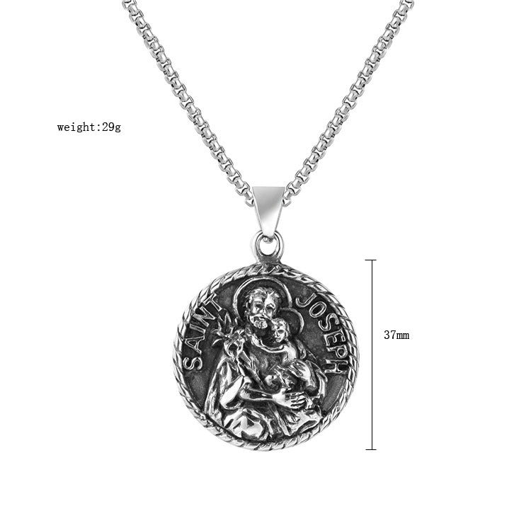 Titanium Steel Pendant Unisex Protection Charm By Planderful Everyday Genie Collection Premium Quality