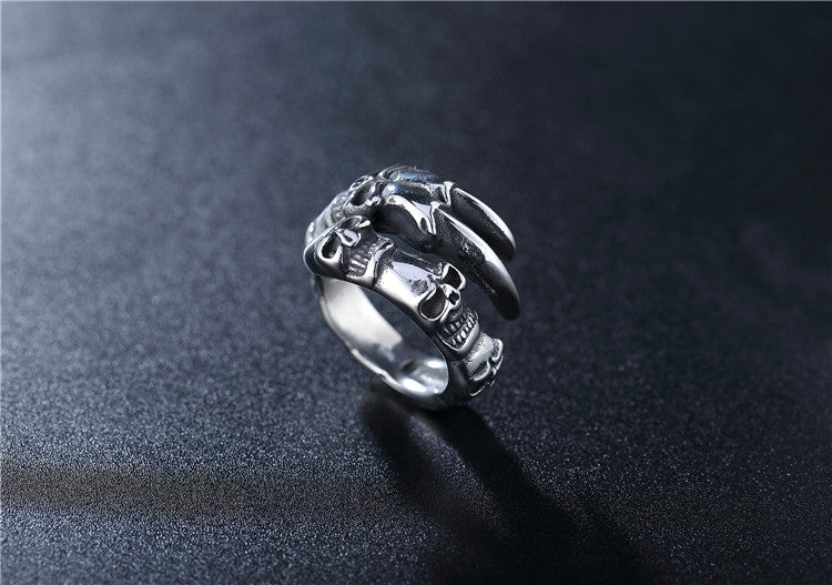 Titanium Steel Vintage-Inspired Ring