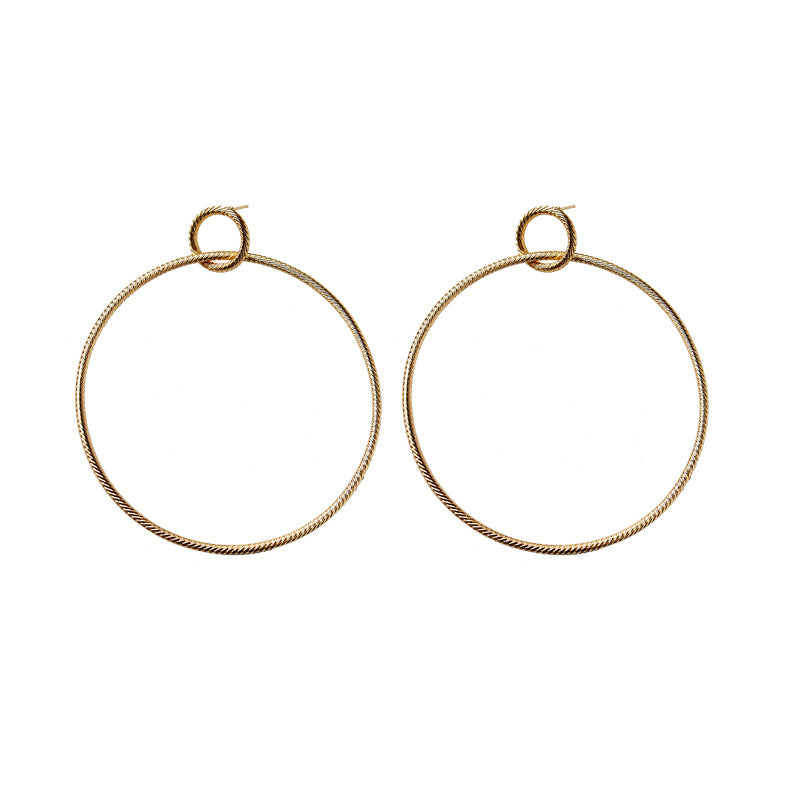 Bold Geometric Hoop Earrings - Vienna Verve Collection